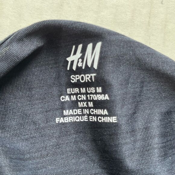 H&M Sport Womens Athletic Stretch Tank Top With Built In Sport Bra Size M - Picture 6 of 6